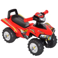 Quad Giocattolo per Bambini con Clacson, Musica e Luci, 60x38x42 cm, in PP Rosso