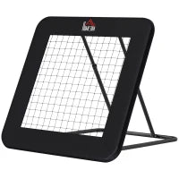 Rebounder Pieghevole e Regolabile da Esterno per Calcio, Baseball e Pallavolo, 128x118x108-120 cm, Nero