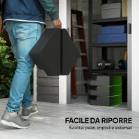 Set 4 Mattonelle Base per Ombrellone a Braccio Riempibili con Acqua o Sabbia fino a 80 kg, Nero