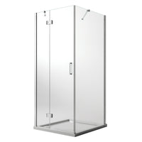 Box Doccia 90x50 CM H190 Trasparente con Easyclean mod. Flip Anta + Fisso