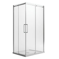Box Doccia Rettangolare 80x110CM H200 Vetro Trasparente 8mm Destra con EasyClean mod. Prime Corner