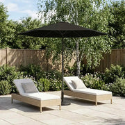 Ombrellone da giardino-Parasole da Giardino con Base 230 x 230 cm Poliestere 125519