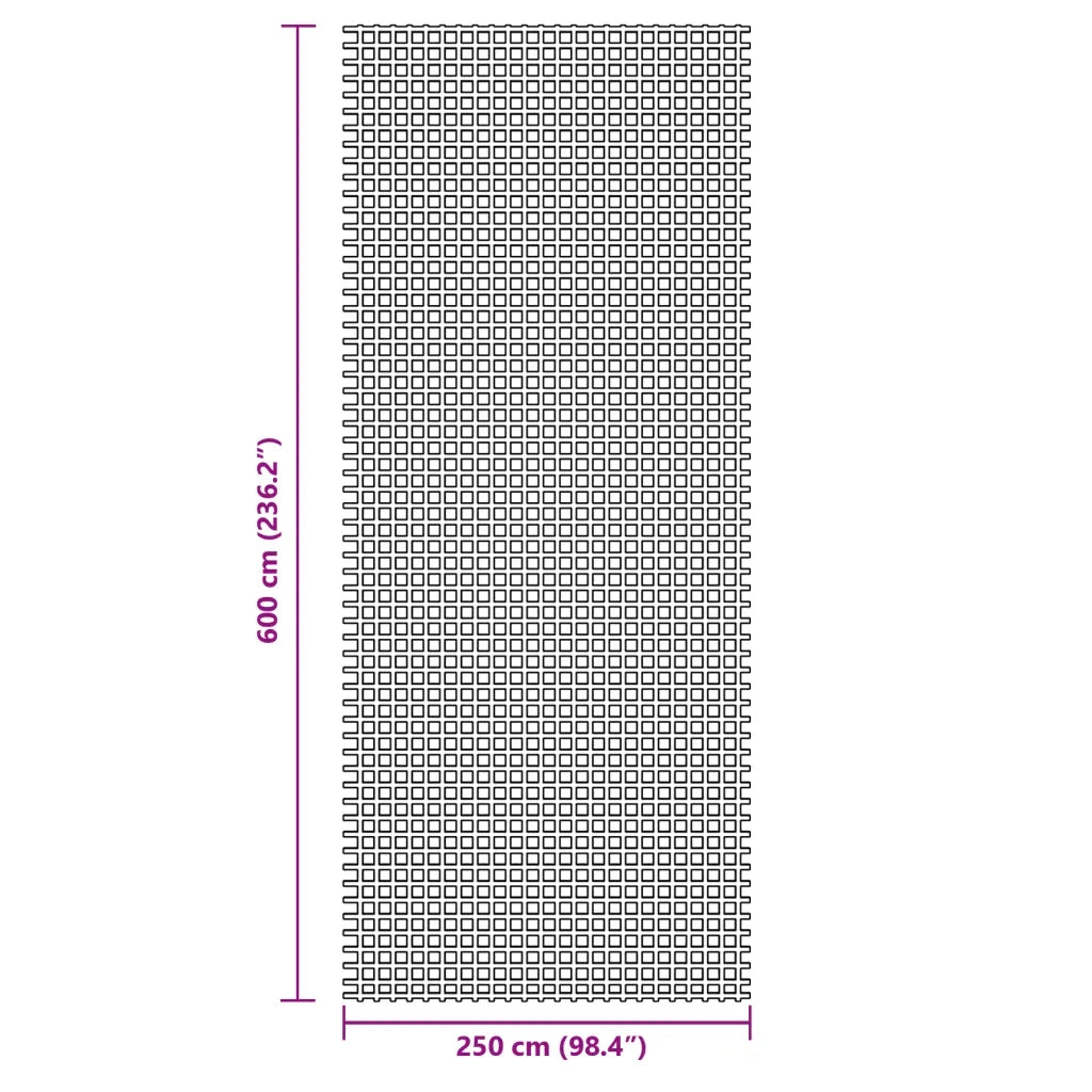 Tappeto da Tenda Antracite 6x2,5 m 4008450