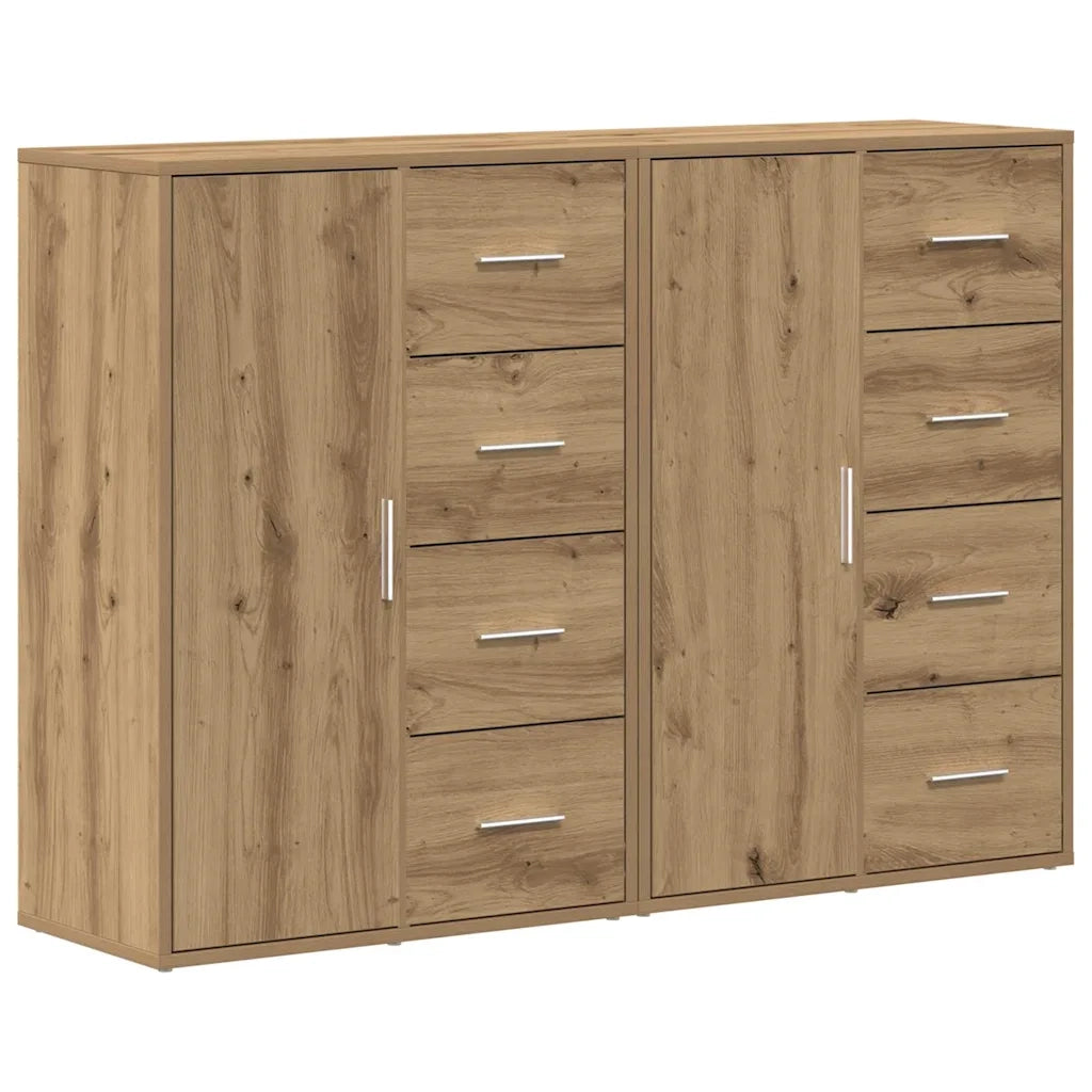 Credenza con cassetto 2 pcs Rovere artigianale 60 x 31 x 84 cm 3334312