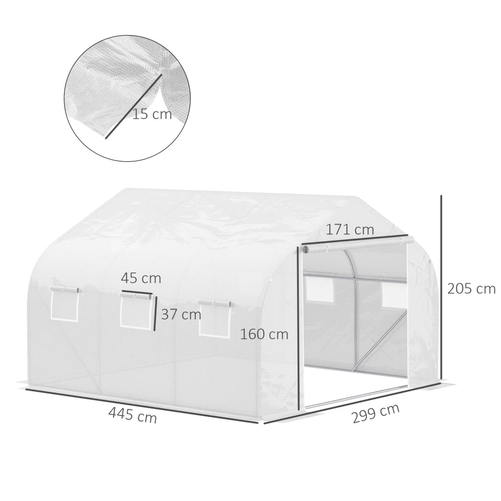 SERRA TUNNEL 445x299x205 cm in metallo bianco