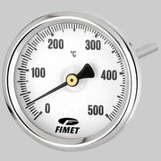 TERMOMETRI PER CANNA FUMARIA 0  500  °C POSTERIORE  Stelo 150 mm     WATTS INDUSTRIES