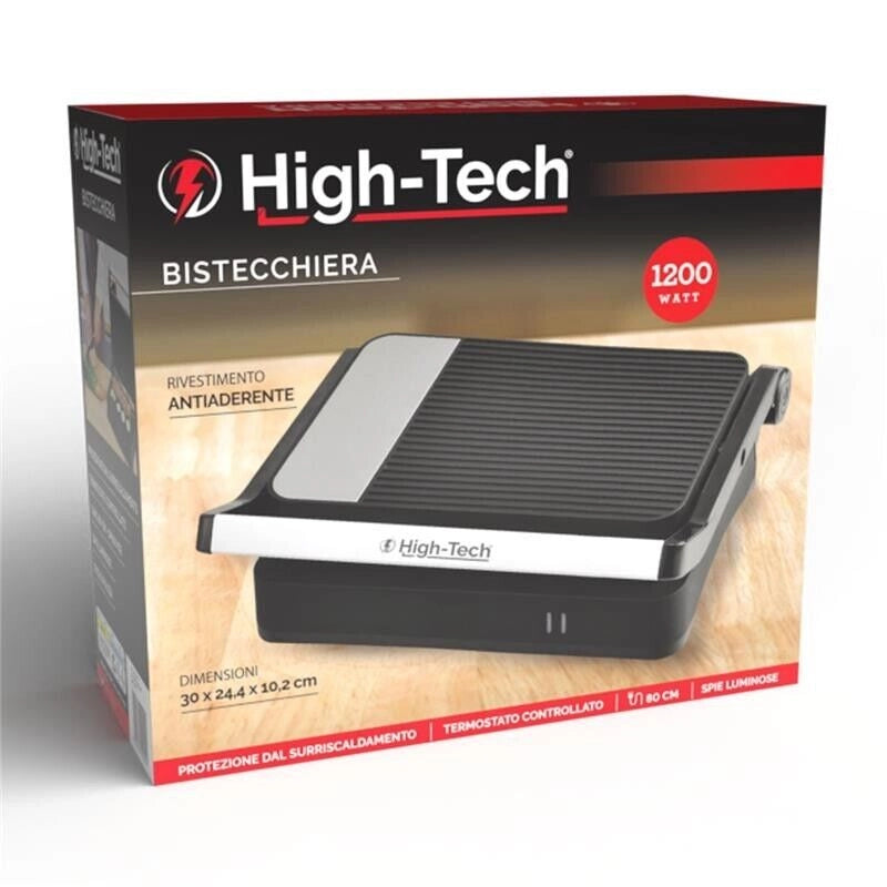 HIGH-TECH BISTECCHIERA ELETTRICA DA 1200W 30X24X10 CM