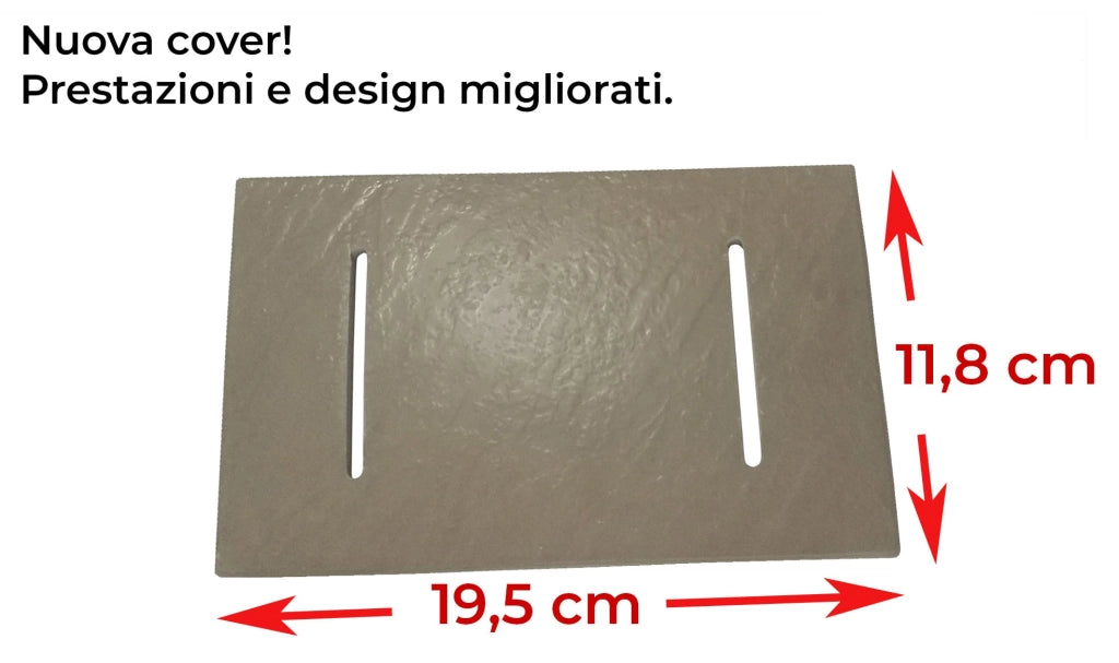 Piatto Doccia 70x170 cm Effetto Pietra Stone Tortora