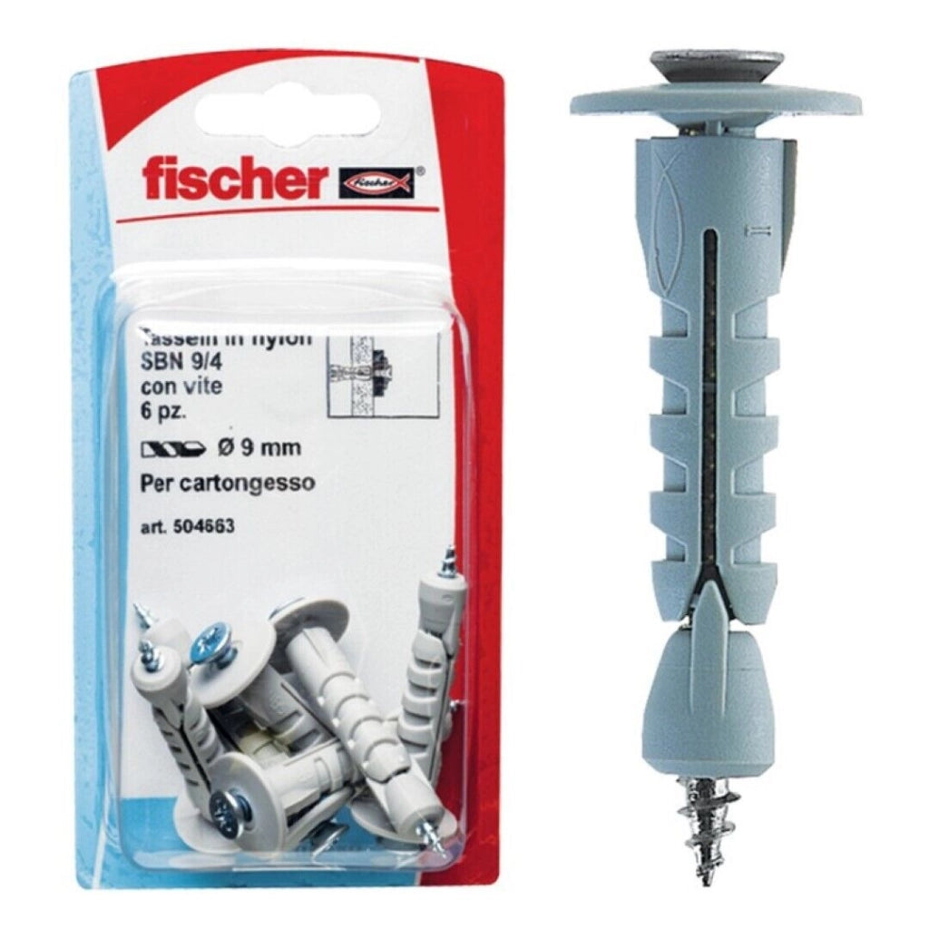 Tasselli Nylon Sbn 9/4 4 Pezzi - Fischer