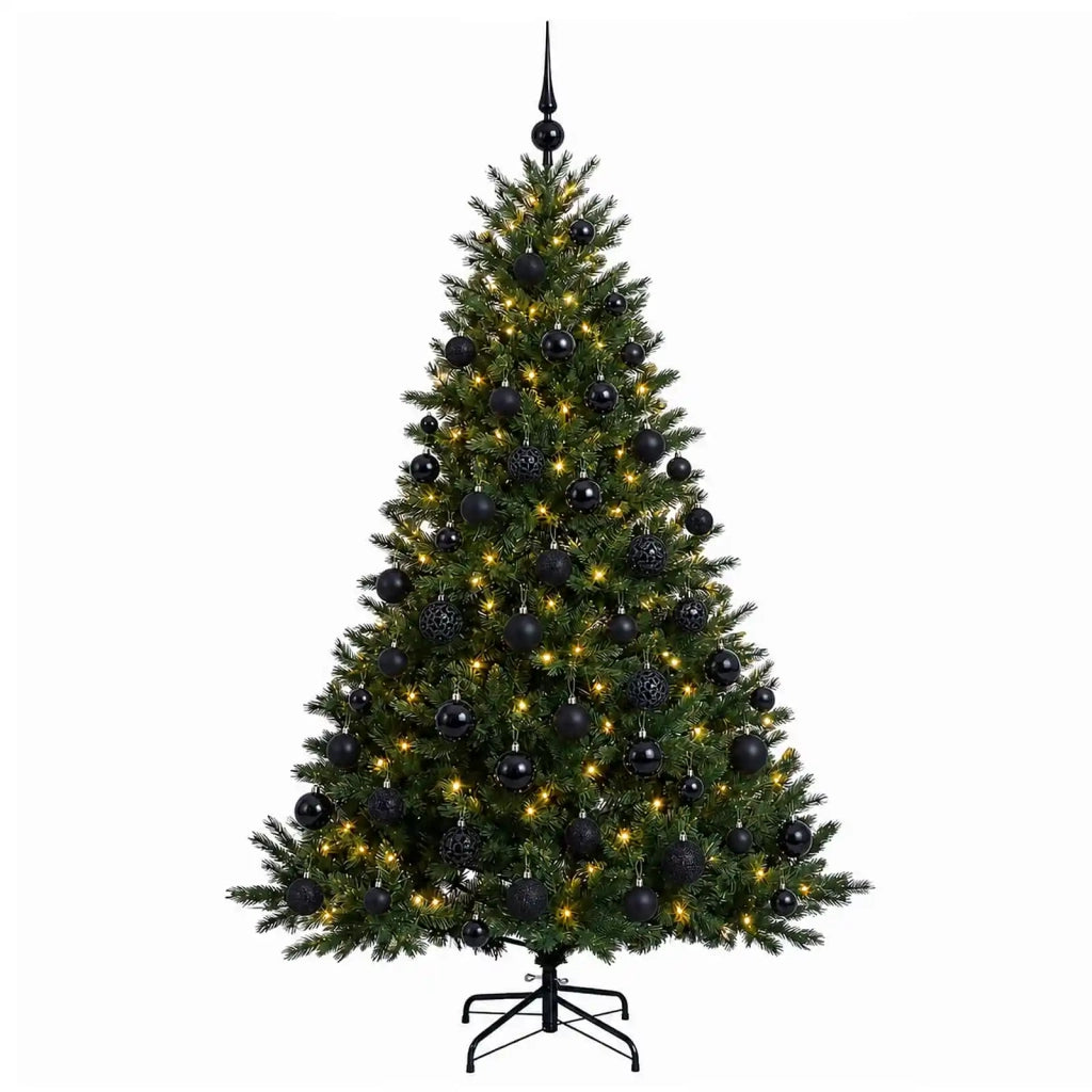 Albero di Natale artificiale con palline 240 cm 300 LED 3466372