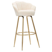 Tequis, Sgabello Imbottito, 55x53x110h cm Bianco Crema