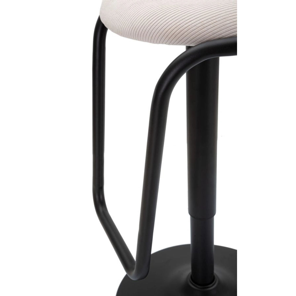 Sgabello Alto VKH448, Bianco, Metallo, 41x41x61 cm
