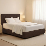 Gosport, Letto Piazza e Mezza Sfoderabile Made in Italy, Marrone