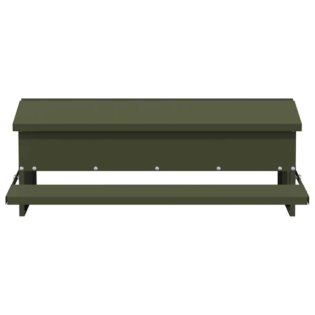 Mangiatore a Pedale per Pollo Verde oliva 75 x 53 x 20,5 cm CFW5501993