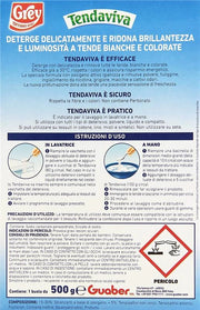 GREY TENDAVIVA DETERGENTE SPECIFICO TENDE BIANCHE E COLORATE 500GR