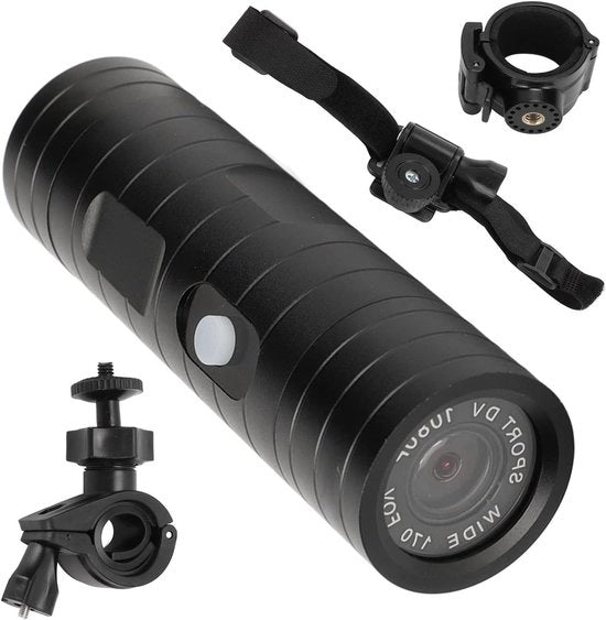 Casco di Sicurezza per Bicicletta con Montaggio per Camera 360 Gradi 1080P 8Mp Impermeabile Mini Camera di Azione per Sport e Attività Estive