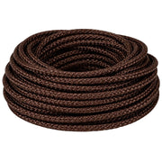 Cavo elettrico intrecciato in tessuto marrone per impianti a vista *** lunghezza metri 50, sezione conduttore 3x1,5mm...