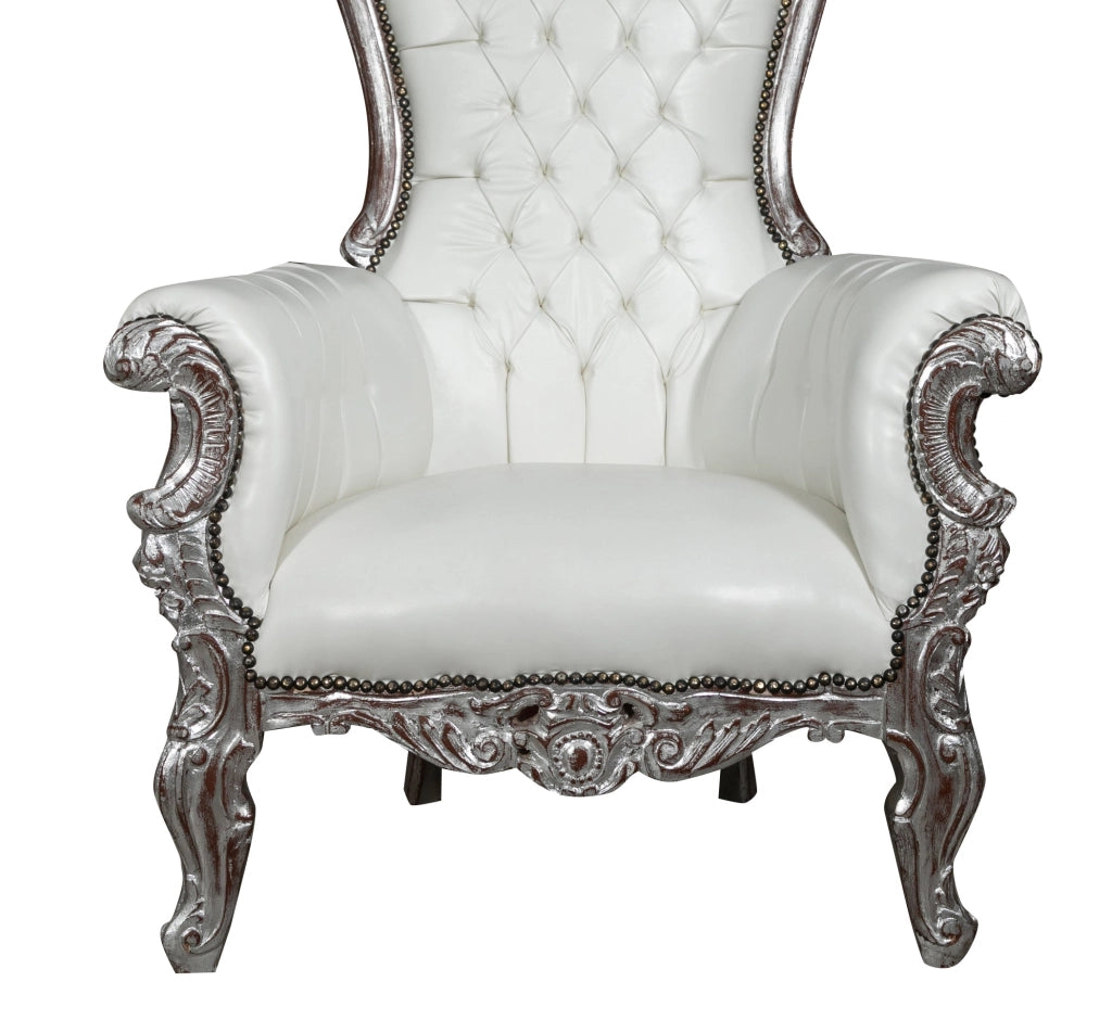 Biscottini POLTRONA A TRONO STILE FRANCESE LUIGI XVI IN LEGNO MASSELLO DI FAGGIO Opulenta,