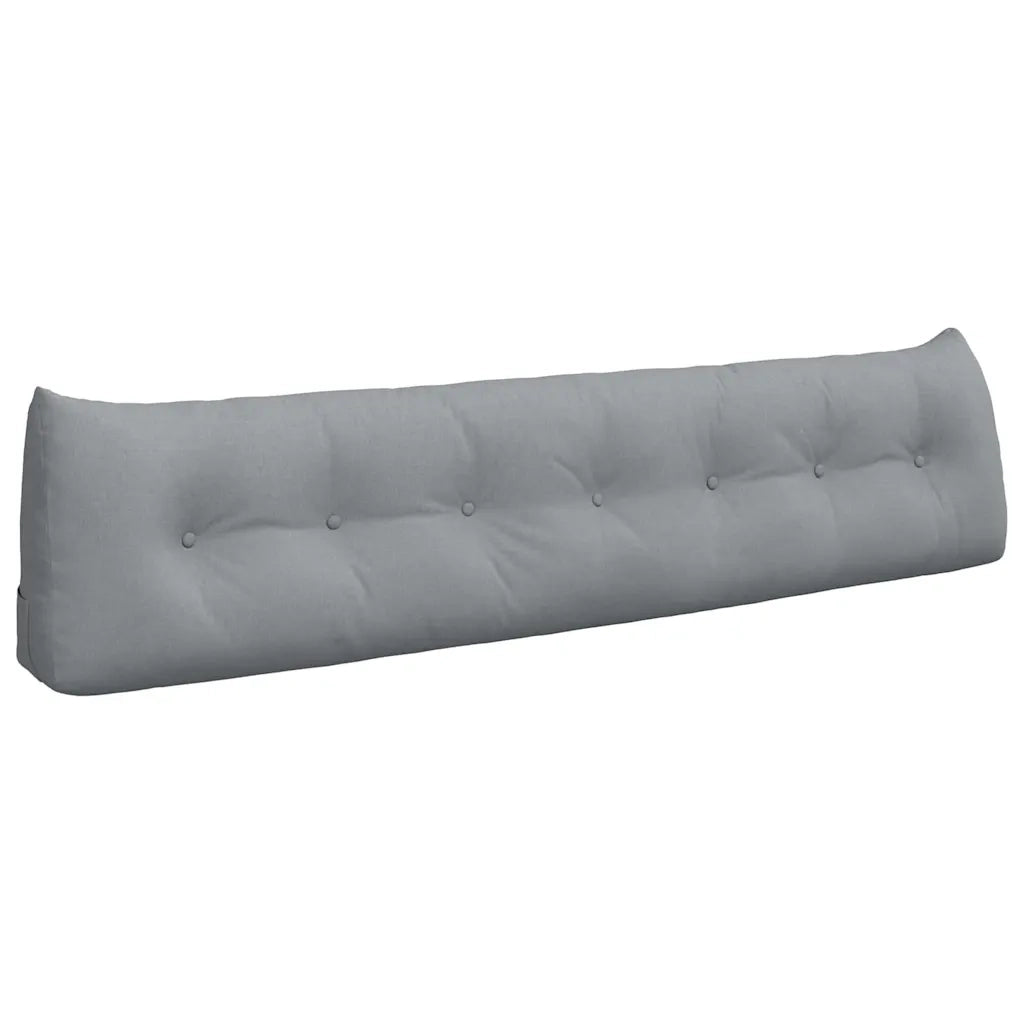 Cuscino per Schiena Grigio chiaro 200 x 24 x 50 cm Tessuto 42014586
