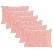 Federa 6 pz HEERLEN Rosa 50 x 70 cm Pelliccia di Coniglio Finta 911522
