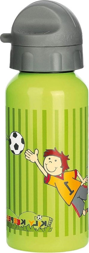 Tazza da bibita 400 ml per bambini - consigliata a partire dai 3 anni - verde/grigio