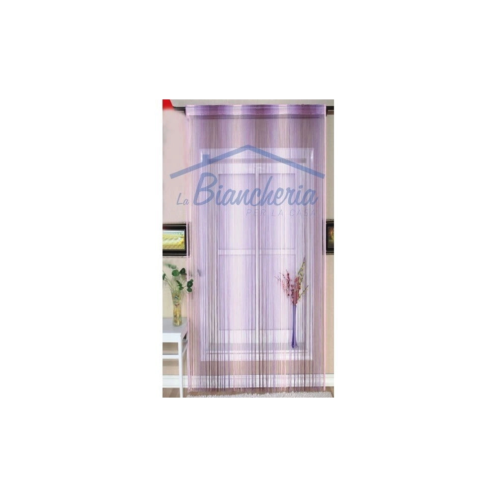 Trade Shop - Tenda Millerighe A Fili Sfumati 140 X 290 Cm Per Interni Divisoria Decorativa -