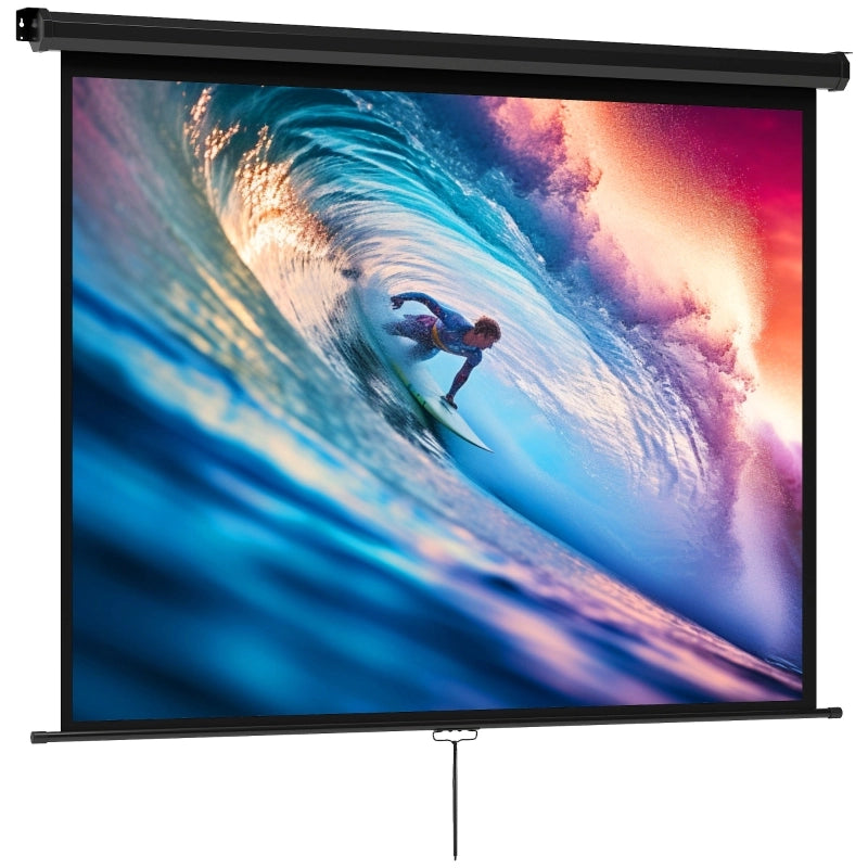 SCHERMO PROIEZIONE 181x138 cm 84'' 4:3 Nero in Plastica