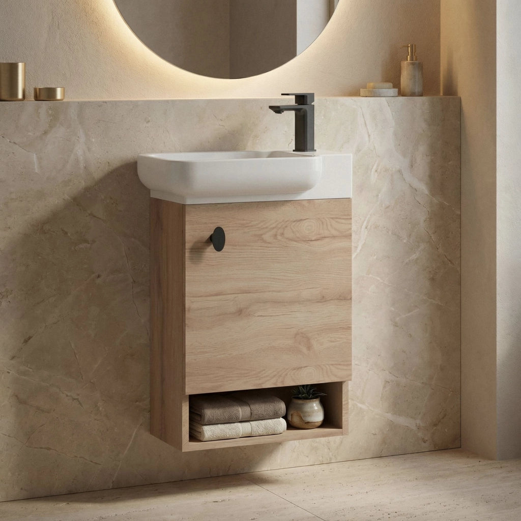 Mobile lavabo "Begonya 55" - 53 x 33 x 75 cm - Rovere