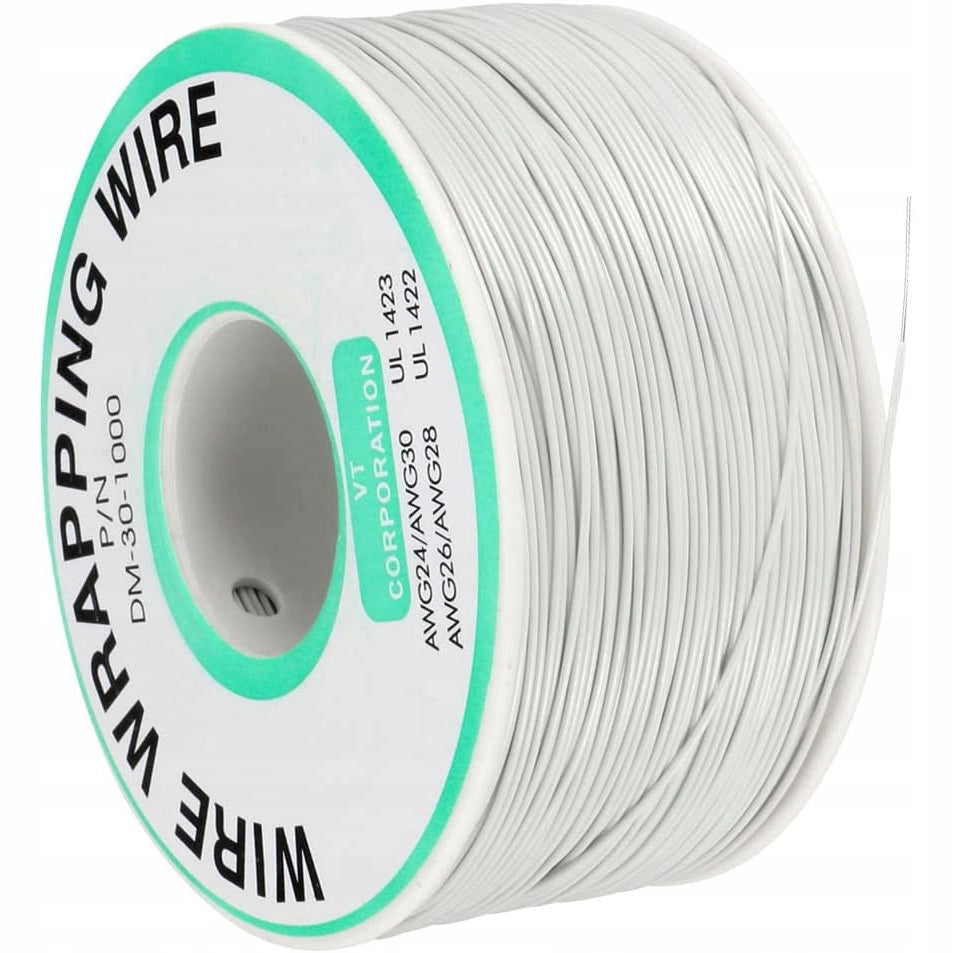 Cavo Kynar AWG 0.25mm Bianco 200m – Alta Qualità e Durata | Ø 0,60 mm Isolamento