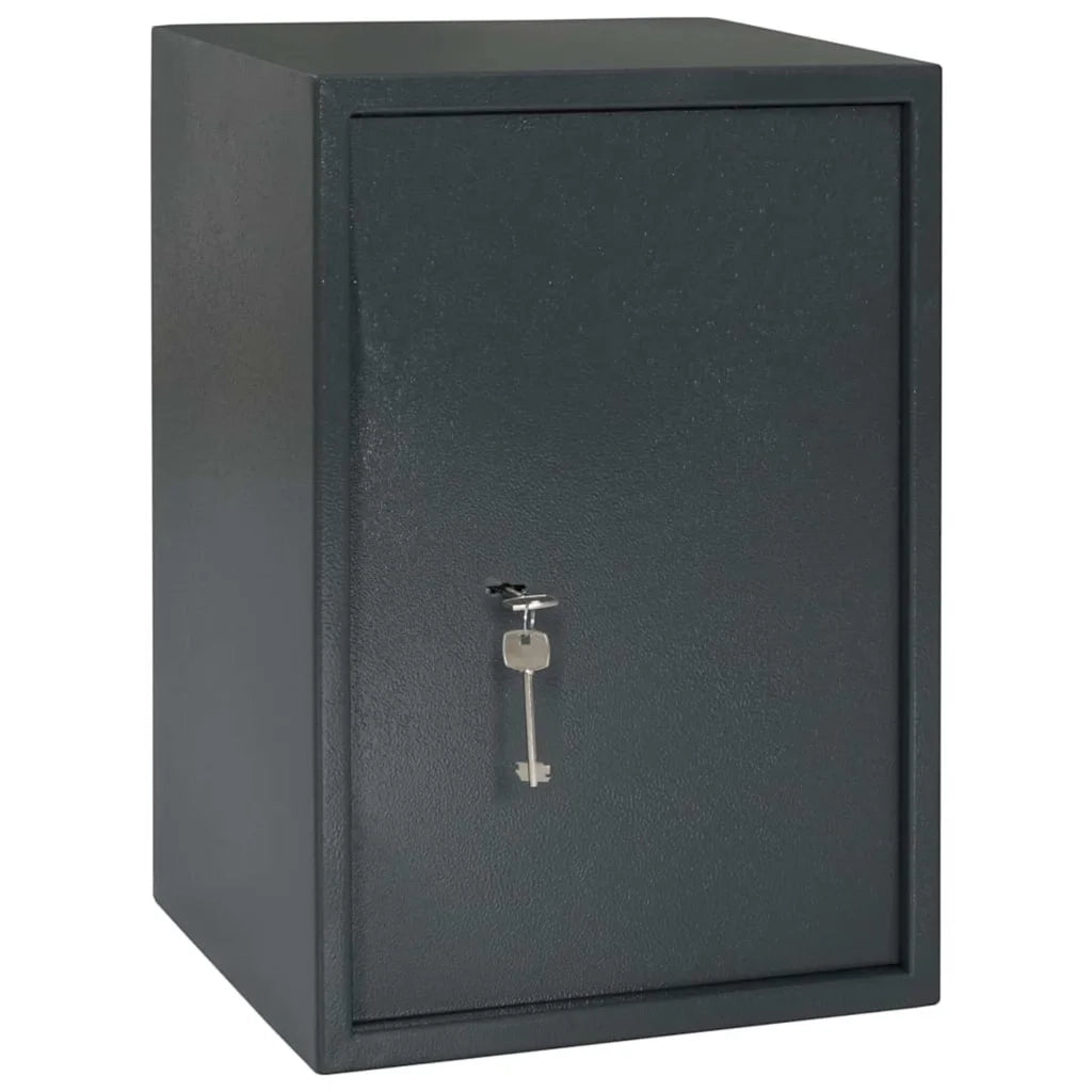 Cassaforte con blocco Grigio scuro 35 x 31 x 50 cm Acciaio CFW2833896