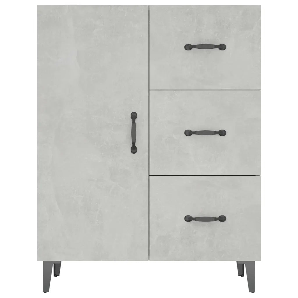 Credenza Grigio Cemento 69,5x34x90 cm in Legno Multistrato cod mxl 21050