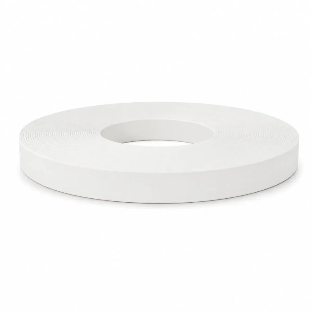 Calandrelli Bordo Melaminico Precollato H 22 mm Sp. 0,45 mm  [Bianco] - 10 MT