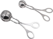 Fornello antiaderente per cake pop e gehaktbal maker in acciaio inossidabile con cucchiaio per dolci (3,5 cm e 4,5 cm)