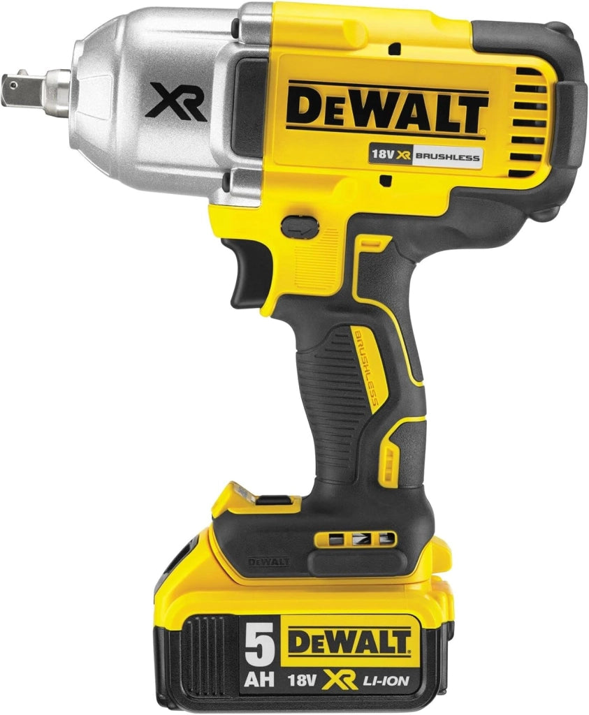 DCF899HP2-QW - Llave Impacto sin escobillas XR 18V 1/2" Alto Par 950Nm con anillo de retención con 2 baterías Li-Ion 5,0Ah con maletín TSTAK