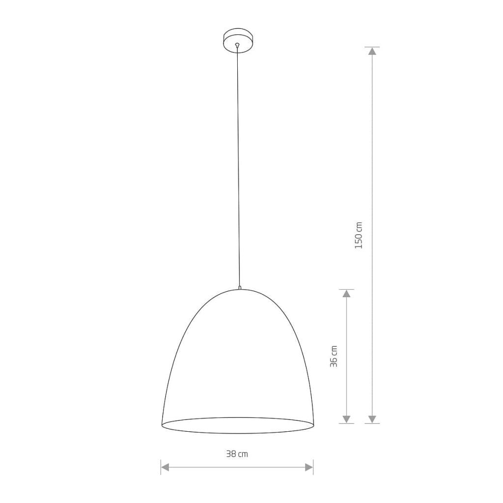 Lampada a sospensione EGG bianco/oro Ø39 Nowodvorski 9021
