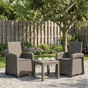 Sedia da giardino reclinabile effetto rattan 2 pcs 8012029