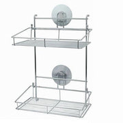 Trade Shop - Mensola Rettangolare Portaoggetti 2 Ripiani Montaggio Parete Con Biadesivo 79848 -