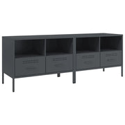 Mobili TV 2pz | Armadietto TV | Mobile Porta TV Antracite 68x39x50,5 cm in Acciaio