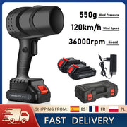 Ventilatore - Senza Fili - 36000 giri/min - 120 km/ora - 21 V Batteria