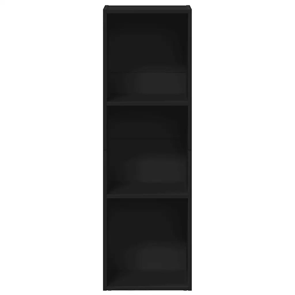 Libreria/Mobile TV Nero 36x30x114 cm in Legno Multistrato 800136