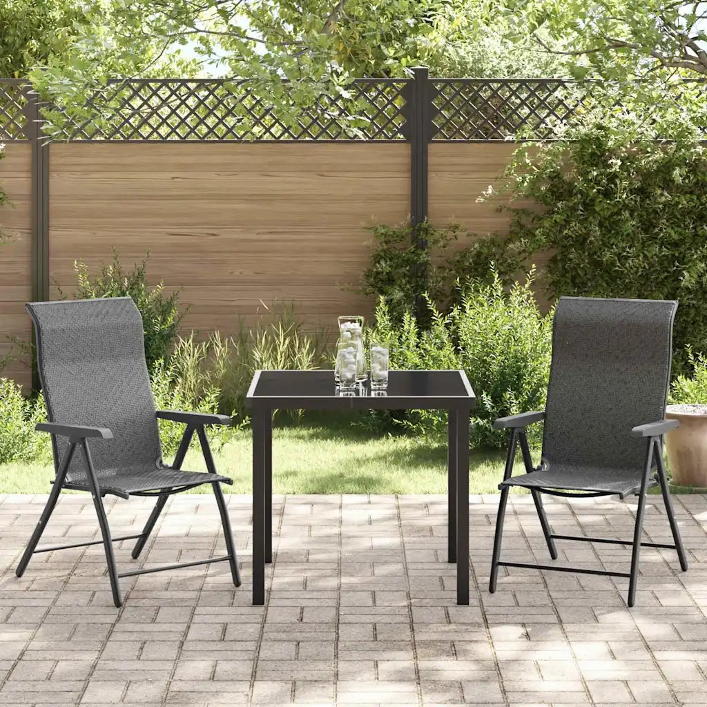 Set da Pranzo per Giardino 3 pcs Grigio 3379275