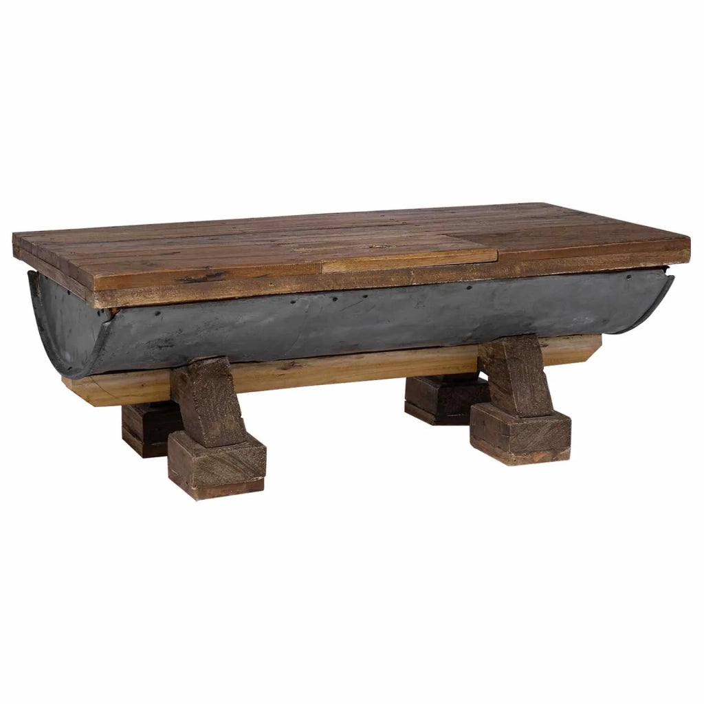 Tavolino da salotto Naturale 90 x 50 x 35 cm legno
