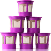 Cialde per caffè riciclabili da 6 pezzi Adatte per macchine caffè Keurig, filtri caffè, compatibili con macchine caffè Keurig 1.0 e 2.0