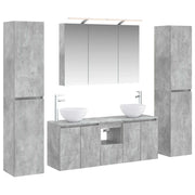 Set di mobili per il bagno 6 pcs Grigio Cemento 3407210