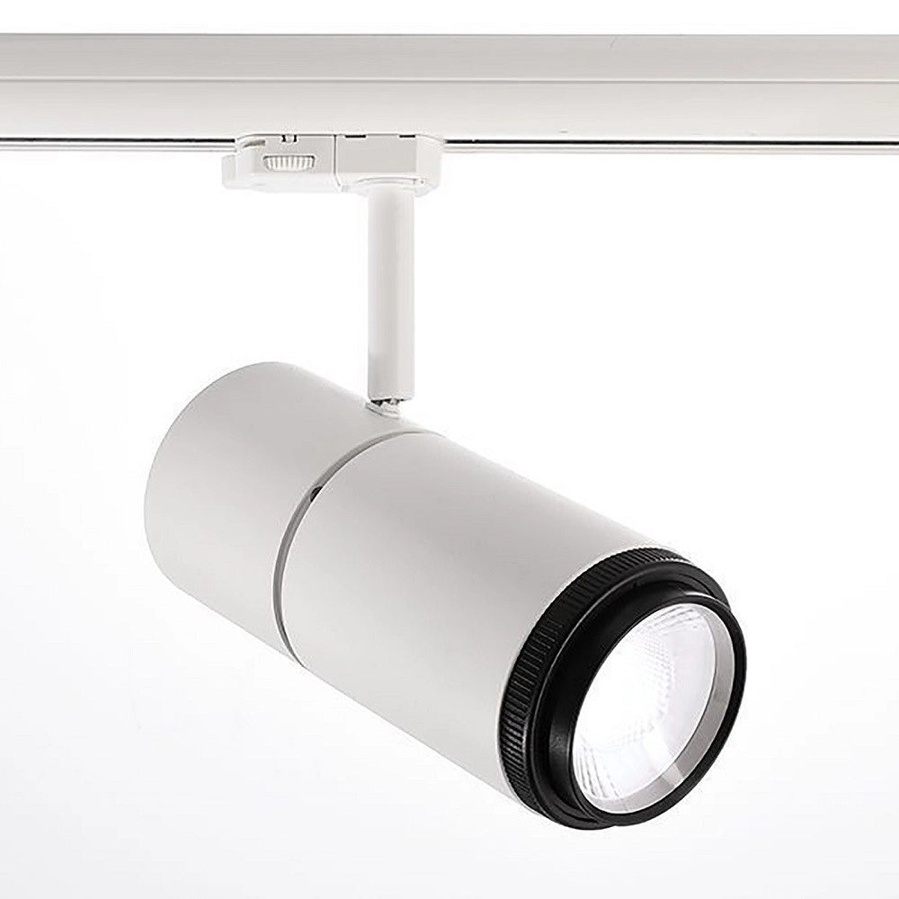 Trade Shop - Faretto Track Led Cob 34 W Binario Trifase Vetrine Negozio 230v Luce 3000k 4000k - -bianco Caldo      -