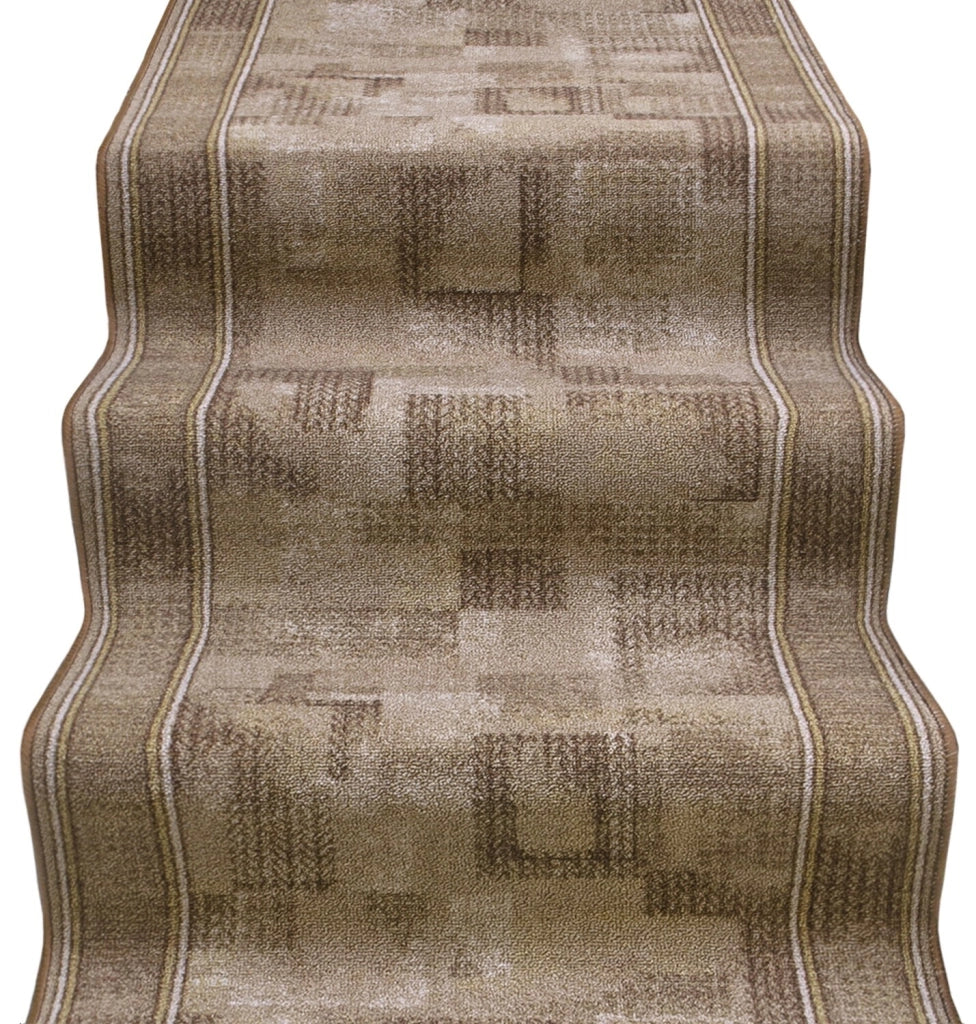 Passatoia Scala Scalinata Ingresso 67x10 Mt Bordata Tappeto Corridoio Gradini Antiscivolo Marrone