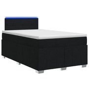 Letto box spring con materasso Nero 120 x 190 cm Tessuto 3452630