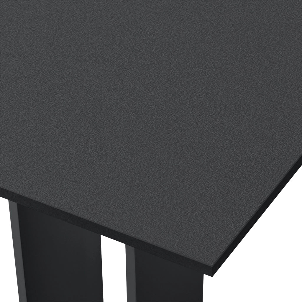 Tavolo Quadrato Lindesnes da Cucina Pranzo Bar 65 x 65 x 78 cm - Grigio Scuro Opaco [en.casa]