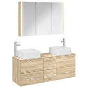 Set di mobili per il bagno 4 pcs Rovere Sonoma 3406785