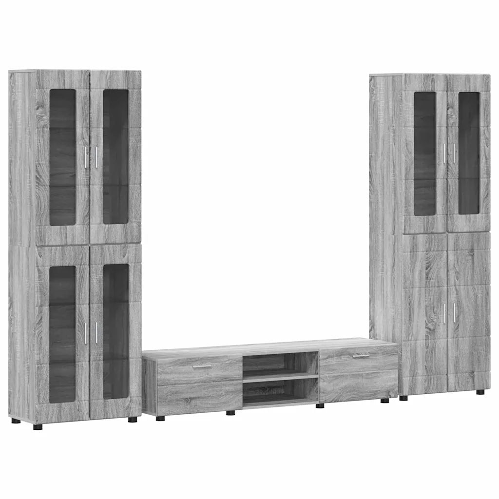 Set mobile TV FLORIN 3 pcs Grigio Sonoma Legno multistrato 3398010